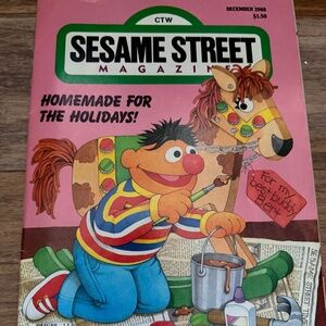 Sesame Street- December 1988 Magazine- in great condition